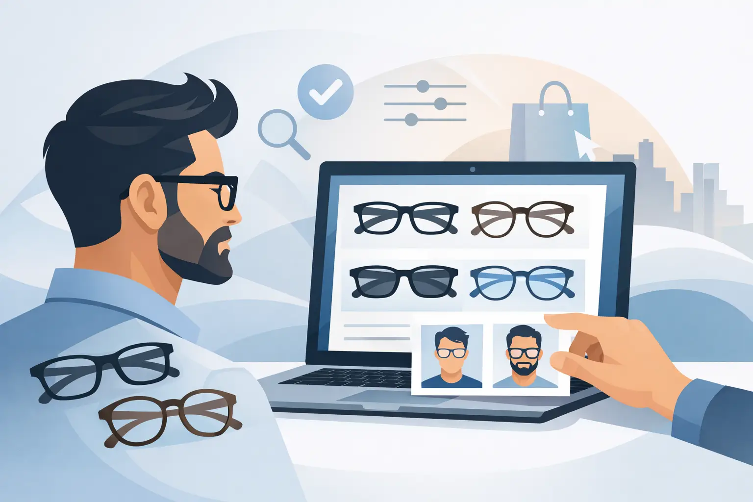 Modische Herrenbrillen online richtig wählen