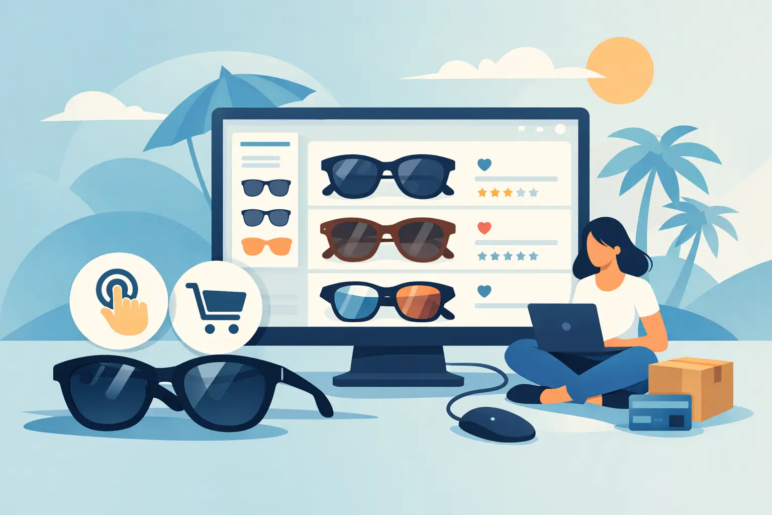 Sonnenbrillen Online Shop richtig wählen