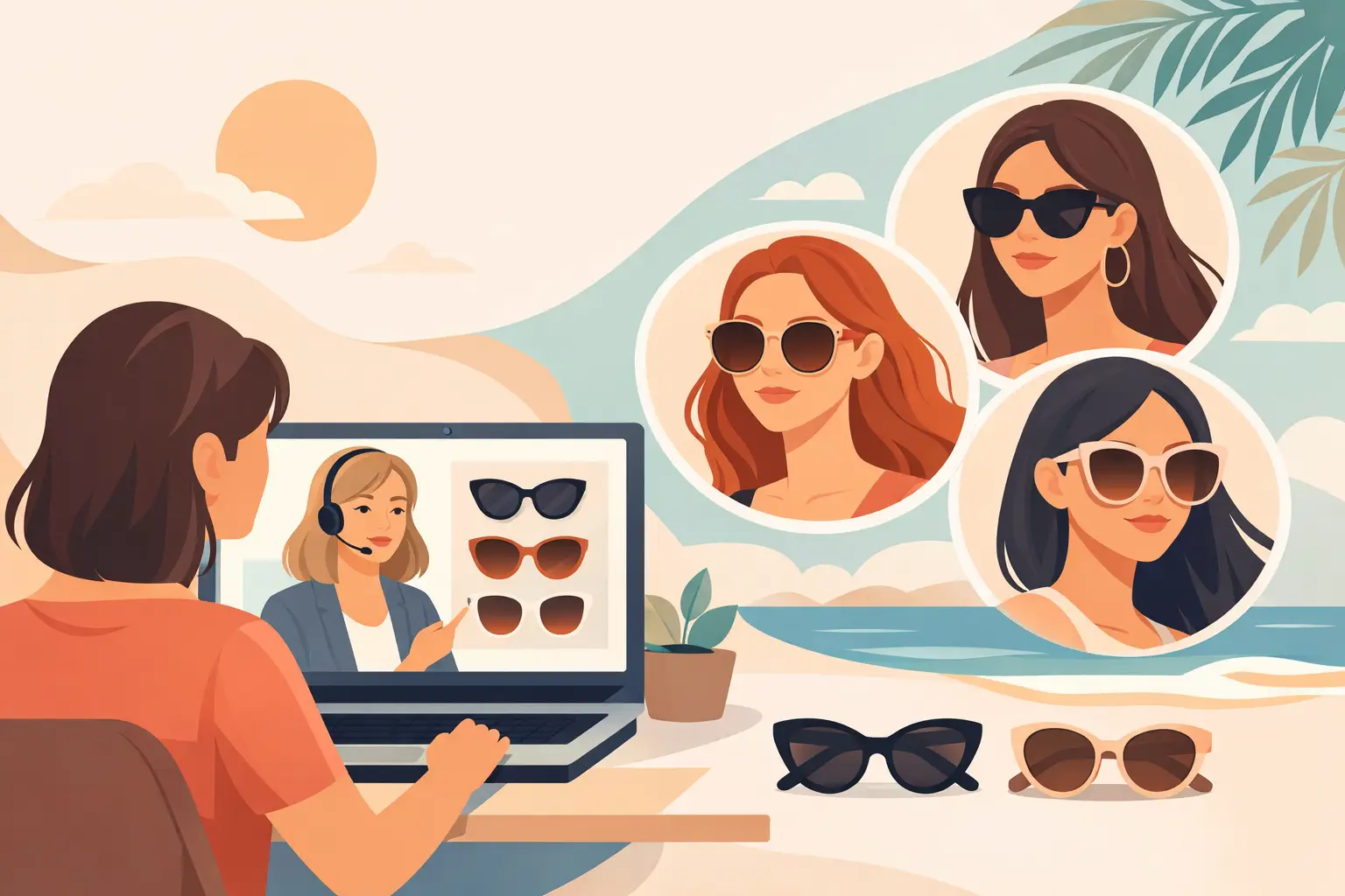 Damen Sonnenbrille Stilberatung online