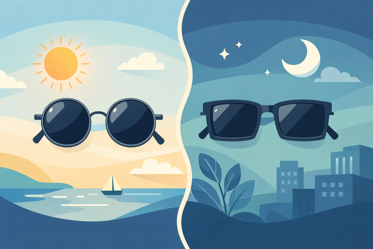 Runde oder eckige Sonnenbrille?