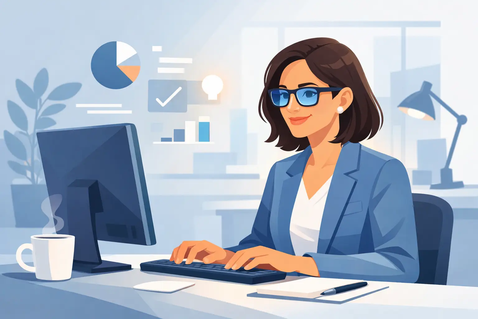 Arbeitsalltag mit Computerbrille: Beispiel