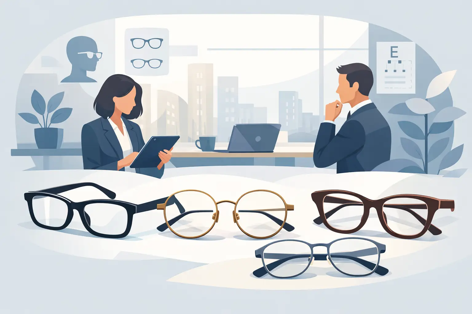 Beste Brillenformen fürs Büro richtig wählen