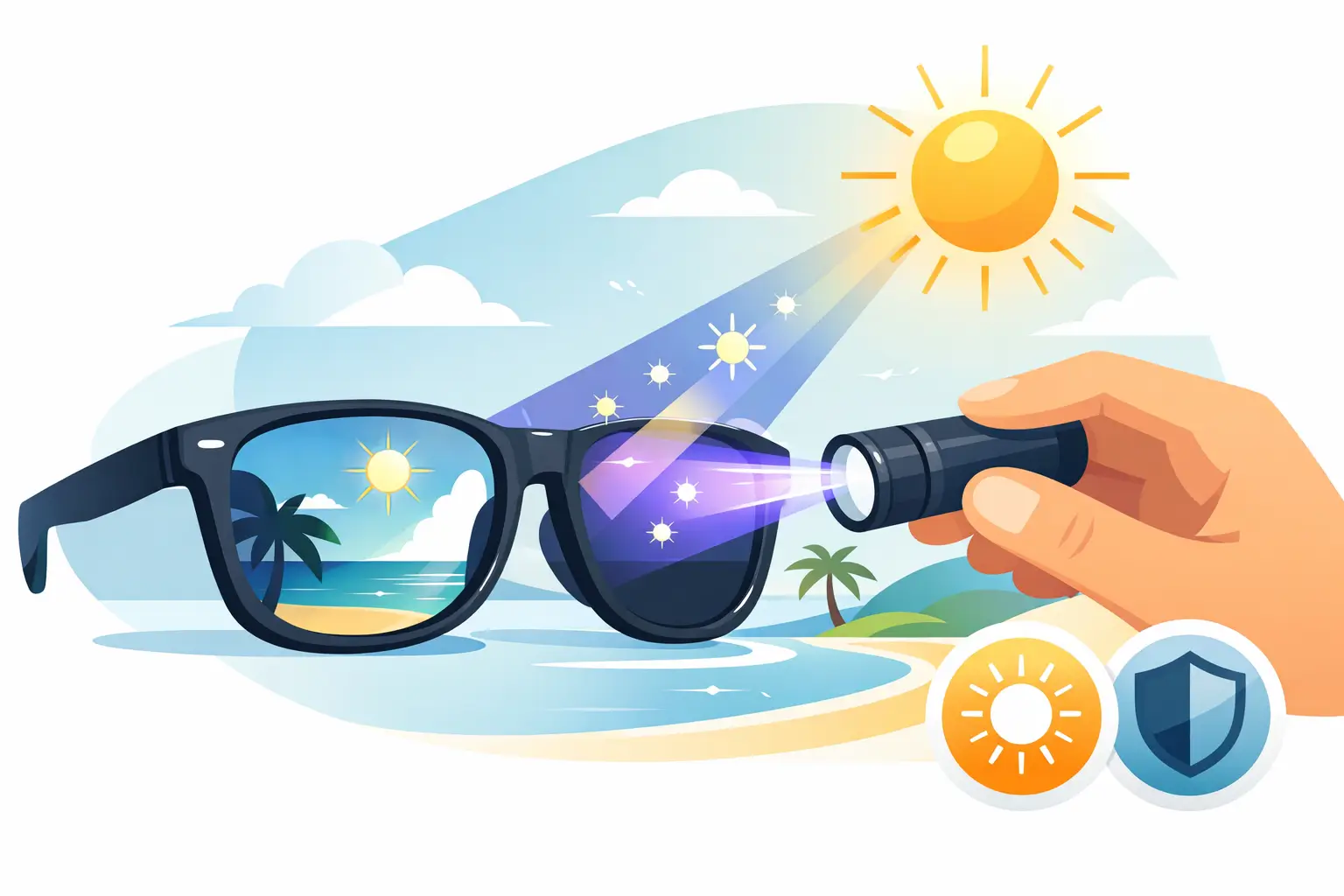 Sonnenbrille UV prüfen für klare Sommertage