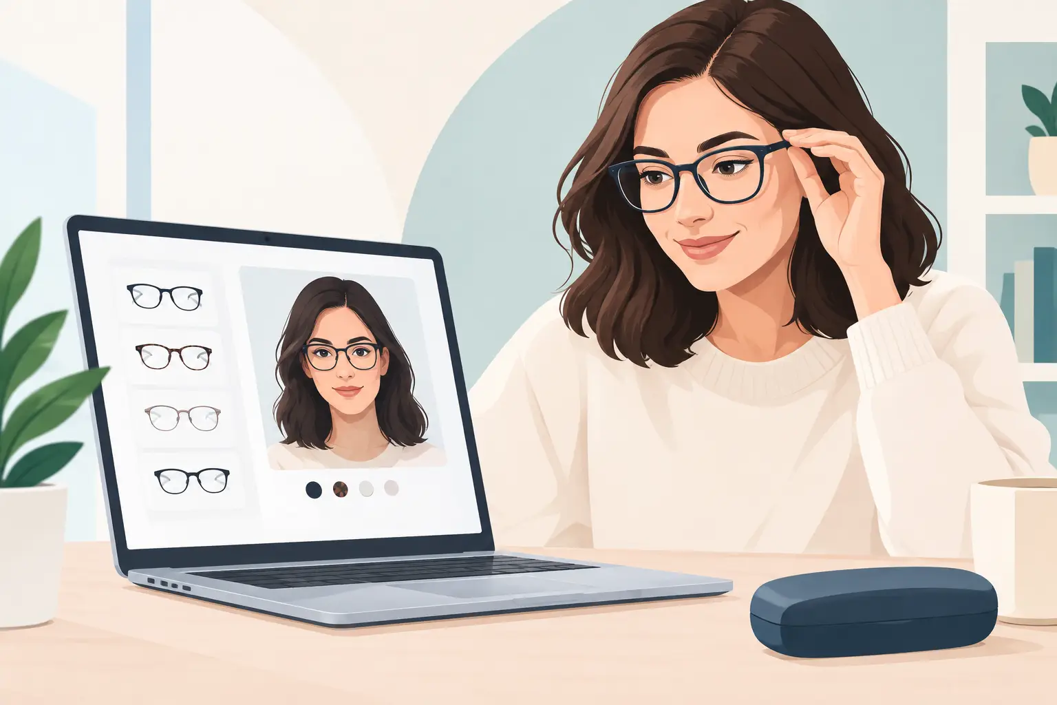 Online-Brillenkauf Beispiel für deinen neuen Look